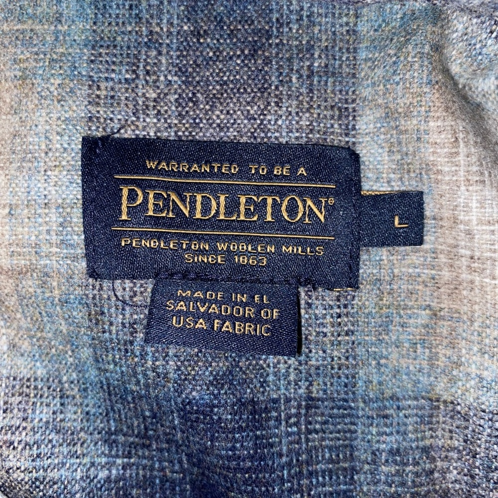 Pendleton Blue and Gray Plaid Jacket - image 2
